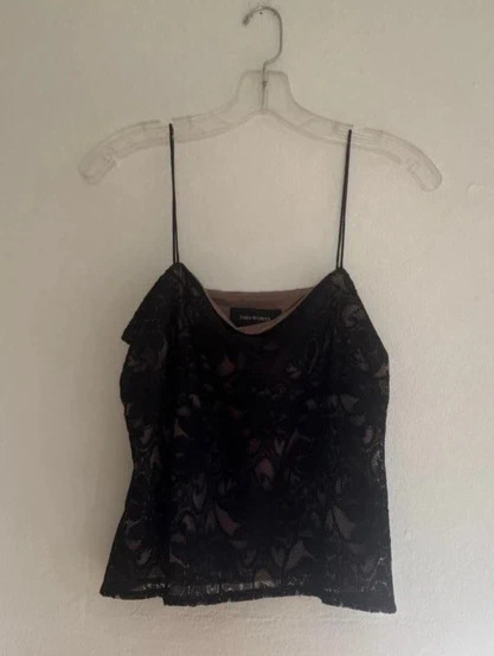 Zara black Lace Evening Top
